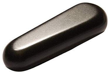Master Massage 2 Piece Triangular Shape Basalt Pressure Trigger Point Hot Stone Tool Thumb Saver Pack, Black