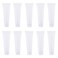 Wowlife 8ml Mini Clear Empty Lip Gloss Balm Container Soft Tubes Makeup Box ,50 Pcs