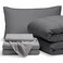 Bare Home Bed-in-A-Bag 5 Piece Set ,Twin XL, Grey/Light Grey