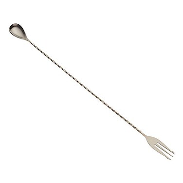 Barfly Fork Bar Spoon, End 15 3/4" ,40 cm, Stainless Steel