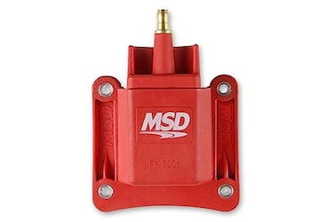 MSD 8226 Ignition Coil Dual Connector, Red, HEI Style