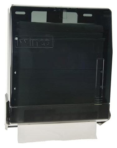 Winco Paper Towel Dispenser, Medium, Black