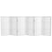 Red Lantern 3 ft. Short Double Cross Shoji Screen - White - 6 Panels