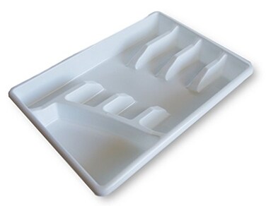 ESSENTIALS Cutlery Flatware Organizer Tray