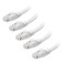 Cable Matters 10Gbps 5-Pack Snagless Cat 6 Ethernet Cable, 3ft, White