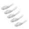 Cable Matters 10Gbps 5-Pack Snagless Cat 6 Ethernet Cable, 5ft, White