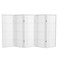Red Lantern 4 ft. Short Double Cross Shoji Screen - White - 6 Panels