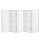 Red Lantern 4 ft. Short Double Cross Shoji Screen - White - 6 Panels