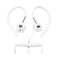 Magnavox MHP4854-WH Earhook Earbuds with Microphone - Available in BlackWhite - Durable Rubberized Cable