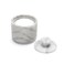 Fox Run Marble Salt Cellar With Lid, 3" x 3" White Salt Holder With Lid