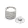Fox Run Marble Salt Cellar With Lid, 3" x 3" White Salt Holder With Lid