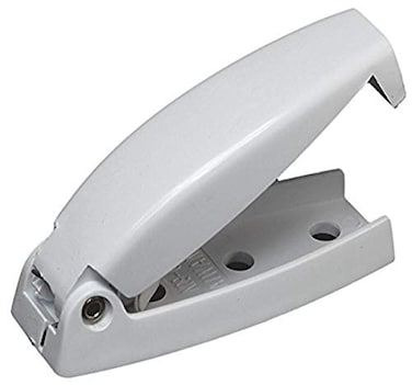 RV Designer E211 - Rounded Baggage Door Catch, White, 2-Pack