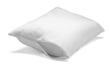 Pillowtex Feather/Down-Proof, 100% Cotton, Pillow Protector - Reduce Pokes with Hypoallergenic, Breathable, Machine Washable, Quiet, Soft Covers - Zippered EnclosureMachine Washable ,1, Standard