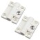 Antrader 1.7"x1.4" Plastic Adjustable Torque Position Control Hinges,White