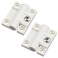 Antrader 1.7"x1.4" Plastic Adjustable Torque Position Control Hinges,White