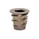 E-Z LOK Threaded Insert for Soft Wood, Zinc Hex-Flanged Thread Inserts 10-24 Internal Threads, 0.394" Length Pack of 10