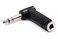 Hosa GPP-273 1/4 Inch TRS to Same Right-Angle Adaptor