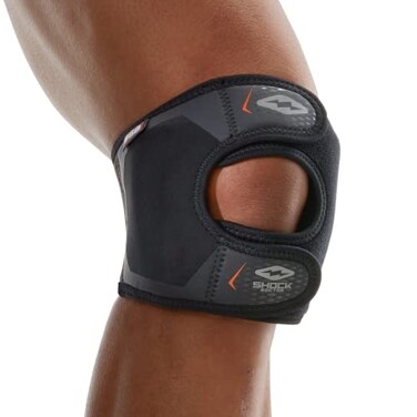 Shock Doctor Knee/Patella Support Wrap with Dual Strap Compression, Small-Medium, Black