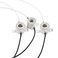 TWDRTDD E11 Mini-Candelabra Screw Ceramic Lampholder Socket,E11 mini Porcelain Candelabra Base Socket with 8 inch Lead Wires for Spotlight ,3 Pack