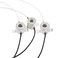 TWDRTDD E11 Mini-Candelabra Screw Ceramic Lampholder Socket,E11 mini Porcelain Candelabra Base Socket with 8 inch Lead Wires for Spotlight ,3 Pack