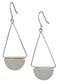 SPUNKYsoul Shield Earring ,Small Silver
