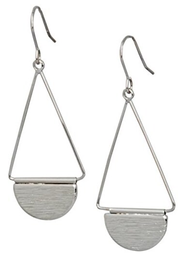 SPUNKYsoul Shield Earring ,Small Silver