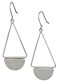 SPUNKYsoul Shield Earring ,Small Silver