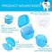 Onwon Denture Case, Denture Cup with Strainer and Lid Retainer Cleaning Soaking Cup - Denture Bath Box False Teeth Storage Box with Basket Net Container Holder for Travel