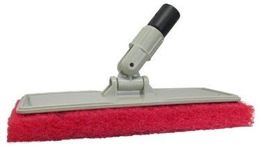STAR BRITE Flex Head Scrubber with Red Medium Scrub Pad