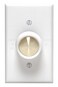 Leviton Full Range Variable Fan Speed Control, 120 Vac, 60 Hz, 5 A, Switch, 612-6616-W, White