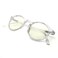 JS Blue Light Blocking Glasses, Mana Round Clear Frame, LCD Lens
