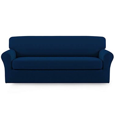Easy-Going 2 Pieces Stretch Oversized Couch Sofa Slipcover Washable