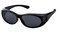 LensCovers Small Polarized Fit Over, Black, Smoke Lens
