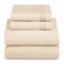 HearthHarbor Queen Size Sheets - 4 Piece Bed Sheet Set, Hotel Luxury Double Brushed Bed Sheets - Extra Soft Bedding SheetsPillowcases, Queen, Beige