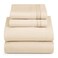 HearthHarbor Queen Size Sheets - 4 Piece Bed Sheet Set, Hotel Luxury Double Brushed Bed Sheets - Extra Soft Bedding SheetsPillowcases, Queen, Beige