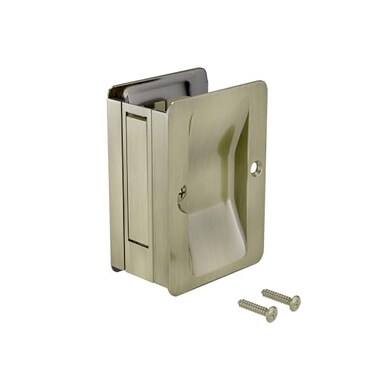 RichelieuOnward Passage Pocket Door Pull, Rectangular, Antique Brass