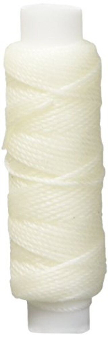 Tandy Leather Waxed Nylon Thread 25 yds. ,22.9 m,White