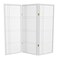 Red Lantern 4 ft. Short Double Cross Shoji Screen - White - 3 Panels