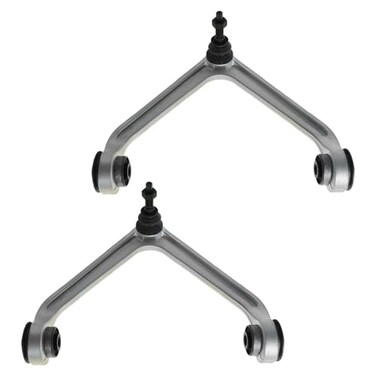 TRQ Front Upper Driver and Passenger Side Control Arm and Ball Joint Set 2