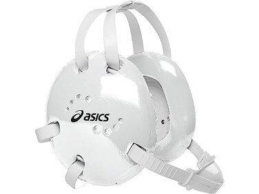 ASICS Snap Down Earguard, White, One Size