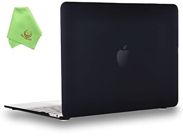 UESWILL Case for MacBook ,Retina, 12 inch, 2015-2017, Black
