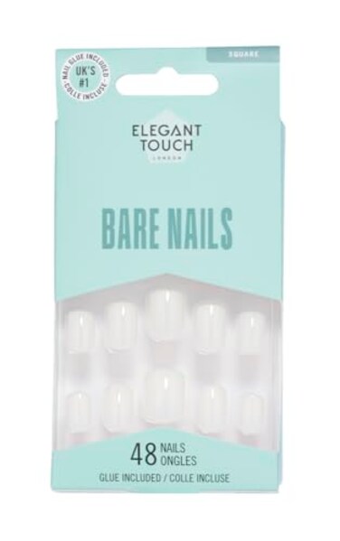 Elegant Touch False Nails - Totally Bare - 001 ,square