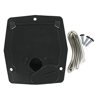 Valterra A10-2143BKVP Black Small Square Cable Hatch