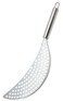 KitchenCraft Stainless Steel Half-Moon Pan Strainer/Pot Drainer, Silver