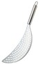 KitchenCraft Stainless Steel Half-Moon Pan Strainer/Pot Drainer, Silver