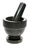 Fox Run Marble Mortar and Pestle Set, Black, 4.5