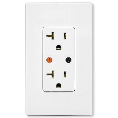 X10 Duplex Wall Receptacle ,Both Outlets Controlled, White ,XPR-W