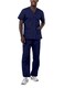 ADAR Medical Adar Universal Unisex Scrubs - Unisex Drawstring Scrub Set - 701 - Navy - 3X