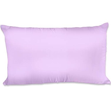 Spasilk Satin Pillowcase for Hair and Face, Polyester Satin Pillowcase, Queen Size- Lavender Pillowcase