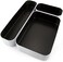 Three by Three Seattle Metal Drawer Organizer Tray Set, 3-Pc, 1" Deep